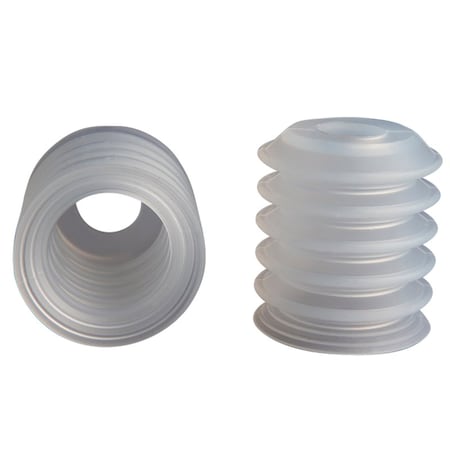 Fipa Bellows vacuum cup diam. 39 mm, Silicone transparent 27.039.017.8